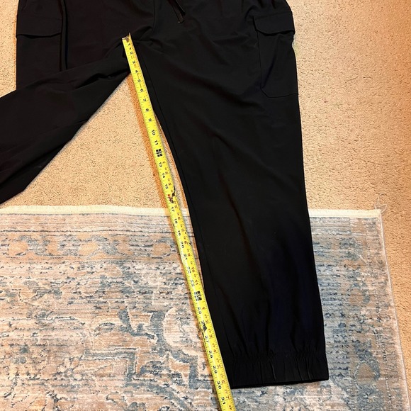 Men's Jogger Pants 3XLT Tall Black Tek Gear Cargo Pockets Relaxed Stretch Big - Picture 6 of 8